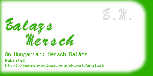 balazs mersch business card