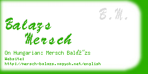 balazs mersch business card